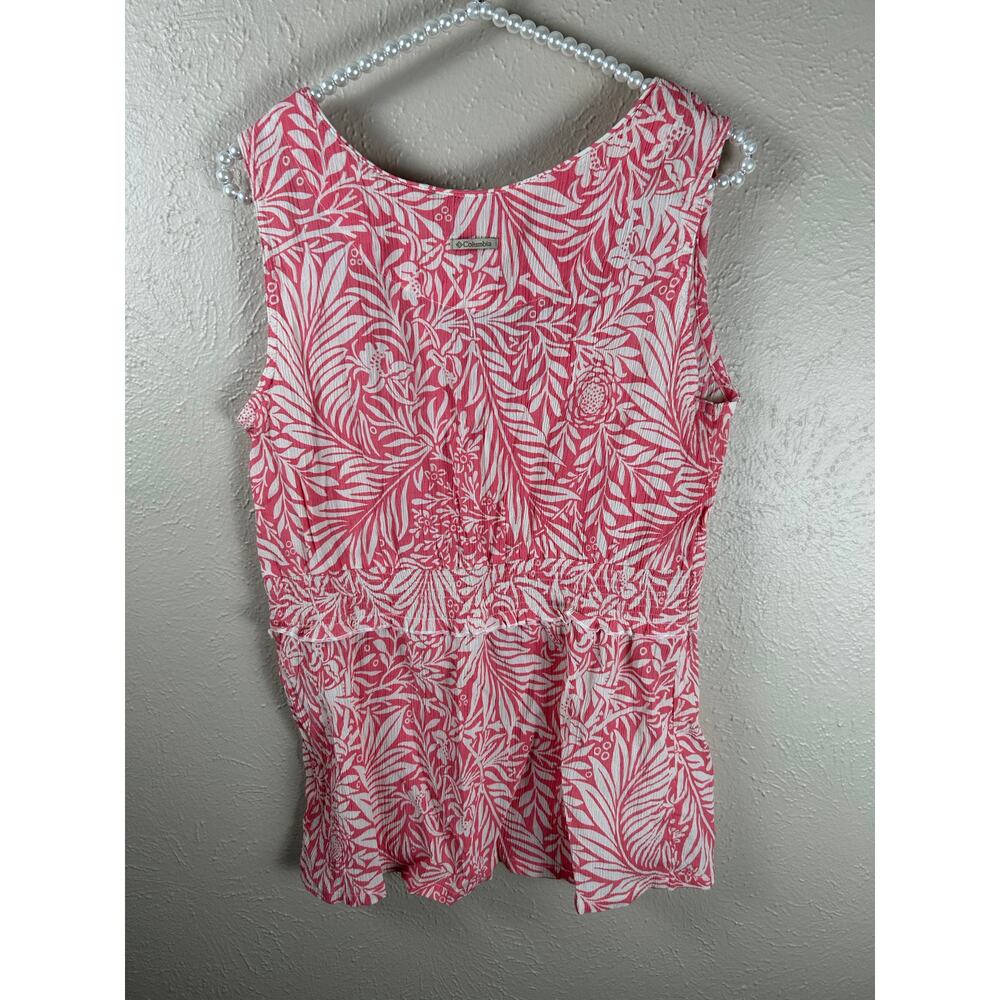 Columbia Tank Top Womens Size Medium Pink Gorpcore Vacation Coastal Summer Shirt - Picture 7 of 10